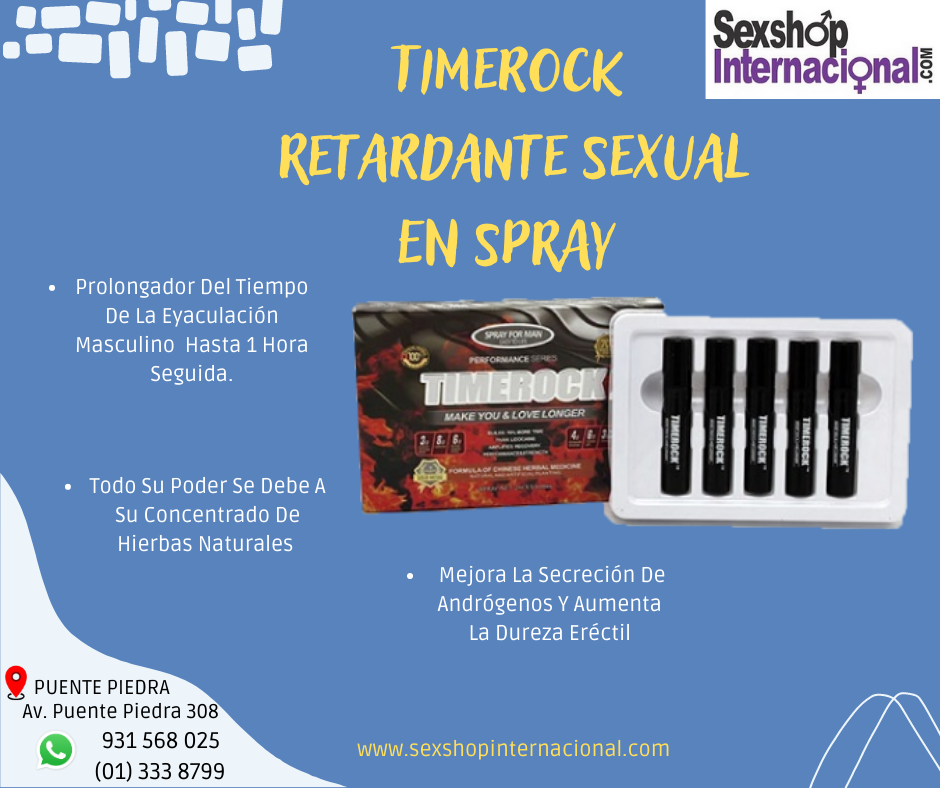 TIMEROCK RETARDANTE SEXUAL EN SPRAY 100 NATURAL SEXSHOP 